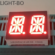 Ультра красный дисплей числа 14 0,54 дюймов двойной приведенный СегментАлфанумерик для приборного щитка