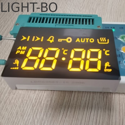 Хорошая цена. Ultra Amber LED Display 7 Segment 4 Digit Common Cathode for 4 Key Touch Встроенная печь онлайн
