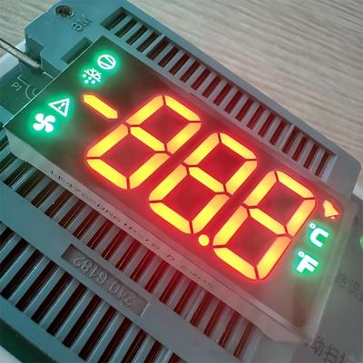 Хорошая цена. 3-разрядный 7-сегментный светодиодный дисплей, 0,67 дюйма (17 мм), двухцветный (ультраяркий красный/чистый зеленый), общий катод для дома онлайн