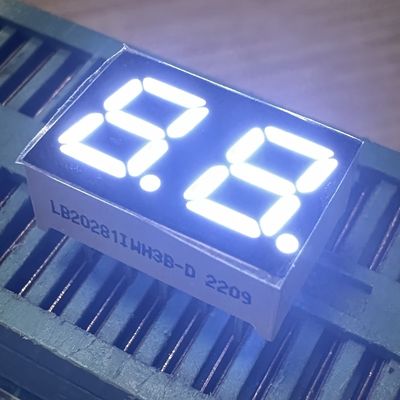 Хорошая цена. 2 Digit 7mm 7 Segment LED Display Common Anode White for Home Appliances онлайн