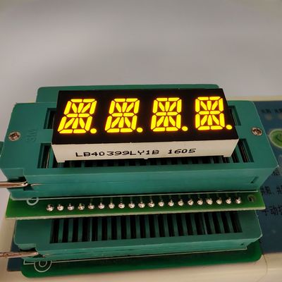 Хорошая цена. 4 Digit 16 Segment Yellow Alphanumeric LED Display for Instrument Panel онлайн