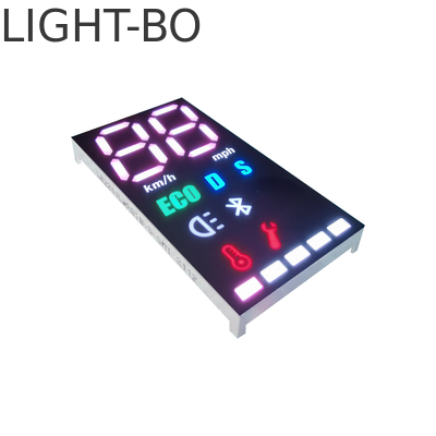 Multicolour 7 число 635nm дисплея СИД 3 этапа 35mcd для мотоцикла