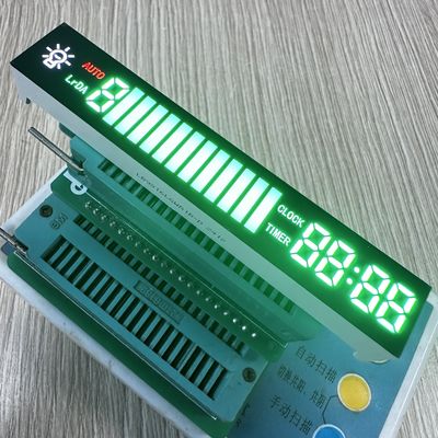 Чистый зеленый / белый / красный 7-сегментный светодиодный дисплей, общий катод, для кухонной вытяжки