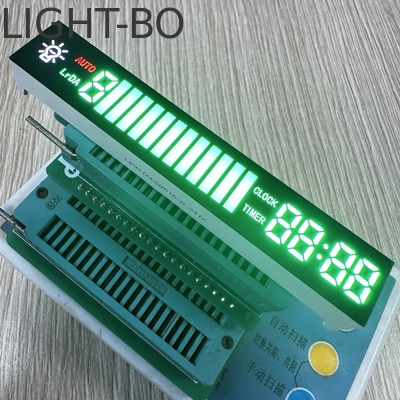 Ультра ярко-зеленый / красный обычный анод Custom 7SEGMENT LED дисплей для кухонной капоты