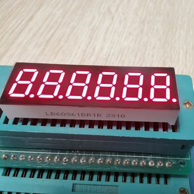 Высокояркий красный 6-значный 0,36-дюймовый 7-сегментный светодиодный дисплей, широко используемый для приборной панели