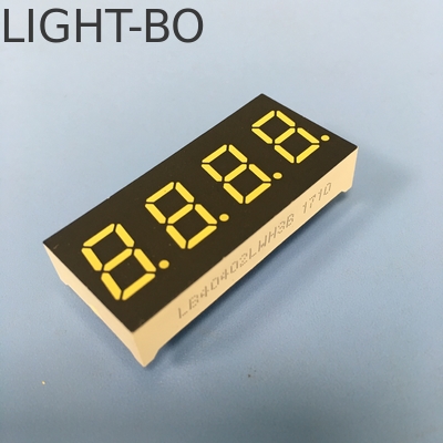 LED дисплей 4 цифры 0,4 дюйма 7 сегмента Ультрабелый общий анод для приборной панели