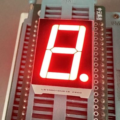 Ультра ярко-красный однозначный 0,8 дюймовый 7-сегментный светодиодный дисплей Общий катод для цифрового индикатора