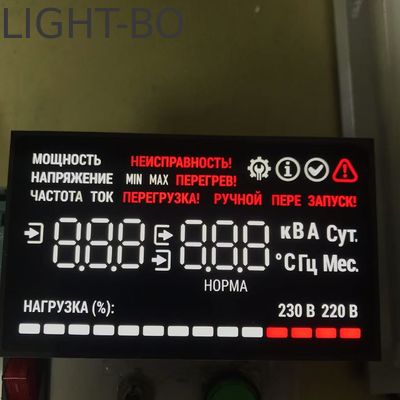 Ультра яркий бело-красный общий катодный дисплей на основе семи сегментов для бесперебойной системы питания
