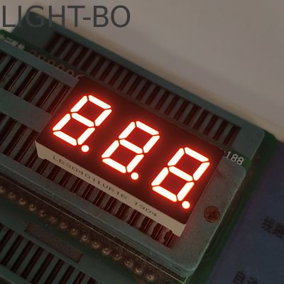 Хорошая цена. Настраиваемый ультра ярко-красный 7-сегментный светодиодный дисплей с трехзначной общей катодой онлайн