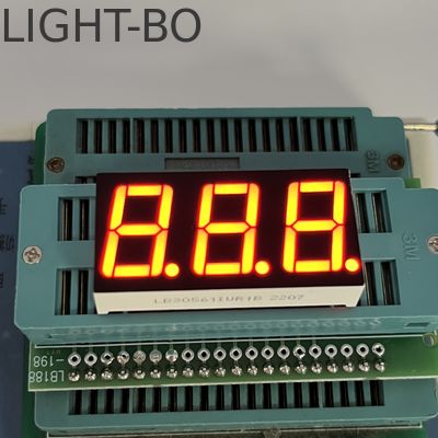 Хорошая цена. Ультра яркий красный поверхность общего каода LED дисплей 7 сегмент 3 цифры 14,2 мм для контроллера температуры онлайн