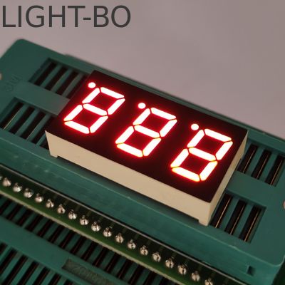 0.4-дюймовый 3-разрядный 7-сегментный светодиодный индикатор, ультраяркий красный дисплей для индикатора температуры