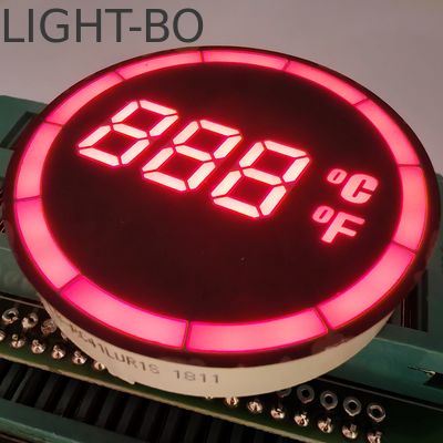 Хорошая цена. Круглый светодиодный дисплей температуры с общей катодой с 7 сегментами онлайн
