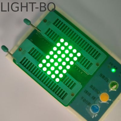 Чистый зеленый светодиодный матричный дисплей 3 мм 5 X 7 для индикатора часов цифрового часового пояса
