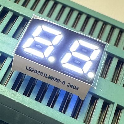 Сверхярко белый 2-значный 7 мм 7-сегментный светодиодный дисплей Общий катод для бытовой техники