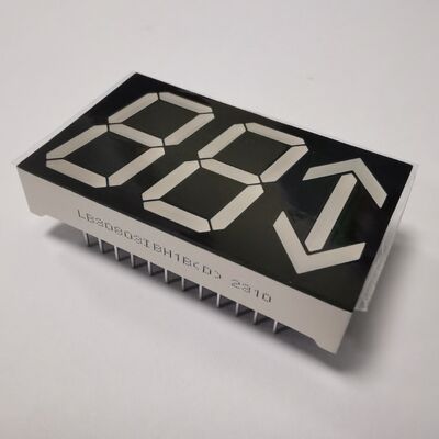 Хорошая цена. Ультра ярко-синий 0,8-дюймовый (22,0 мм) 3-значный + стрелка 7-сегментный общий анодный светодиодный дисплей для лифтовых / лифтовых показателей онлайн