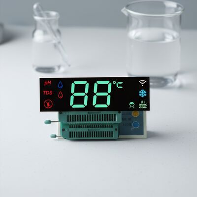 Хорошая цена. Пользовательский многоцветный невидимый-в-выключенном-состоянии 7-сегментный светодиодный дисплей для диспенсеров воды онлайн