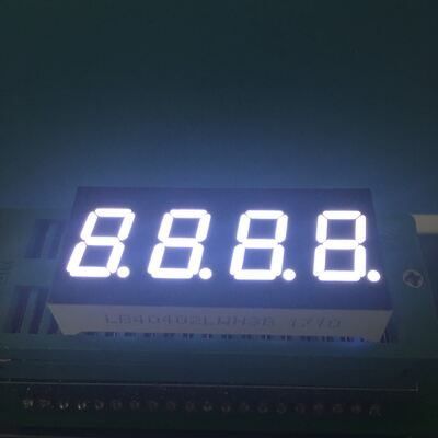 Хорошая цена. 0.4-дюймовый 4-разрядный 7-сегментный сверхяркий белый светодиодный дисплей с общим катодом для приборной панели онлайн