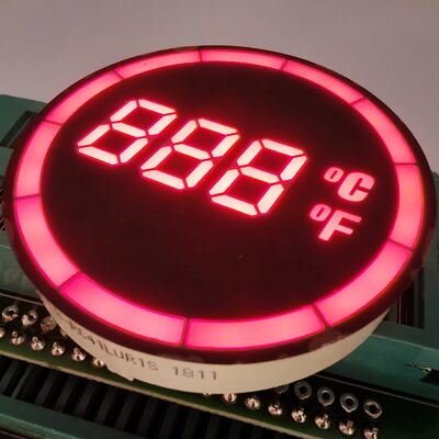Хорошая цена. Круглый светодиодный дисплей температуры с общей катодой с 7 сегментами онлайн