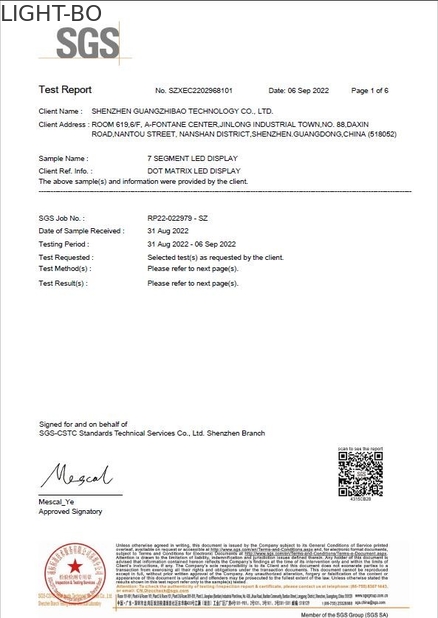 Китай Shenzhen Guangzhibao Technology Co., Ltd. Сертификаты