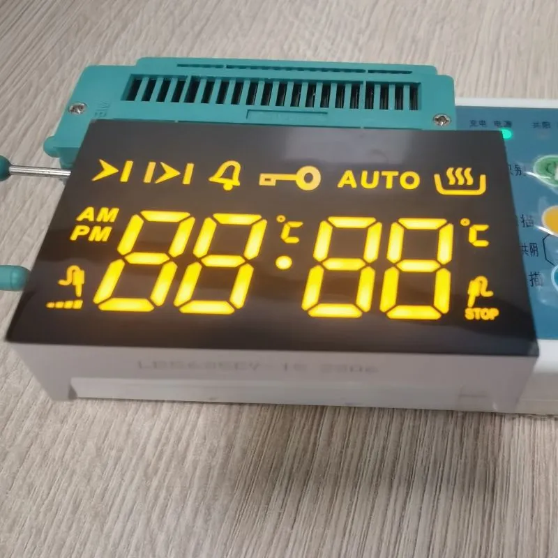 Ultra Amber LED Display 7 Segment 4 Digit Common Cathode for 4 Key Touch Встроенная печь 0
