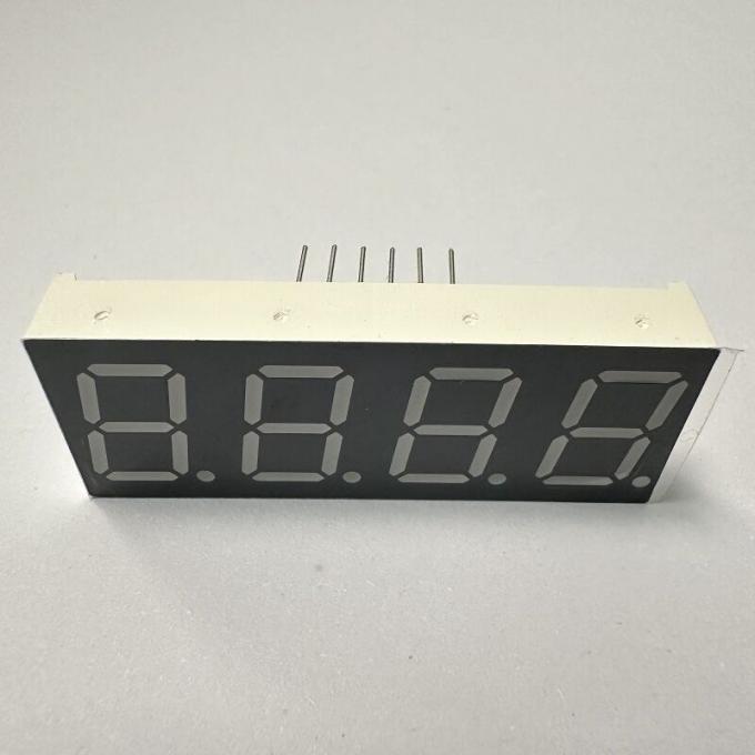4-значный 0,56-дюймовый (14,2 мм) 7-сегментный светодиодный дисплей чистого зеленого цвета, общий анод для приборных панелей и бытовой техники 4
