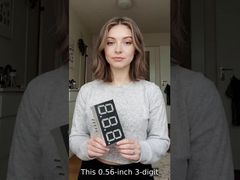 0,56-дюймовый (14,2 мм) 3-значный 7-сегментный светодиодный дисплей с общим катодом для индикаторов температуры