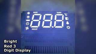3-значный светодиодный дисплей, 14,2 мм, красный, сверхяркий