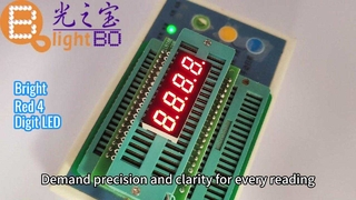 4-значный ультраяркий красный 7-сегментный светодиодный дисплей для приборных панелей