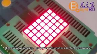 Светодиодный дисплей с квадратной матрицей 5×7