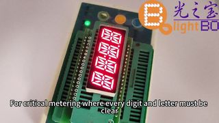 4-значный 14-сегментный буквенно-цифровой светодиодный дисплей, ультраярко-красный, для таксометров/измерителей